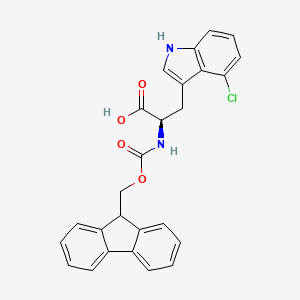 molecular formula C26H21ClN2O4 B14013565 Fmoc-D-trp(4-CL)-OH 