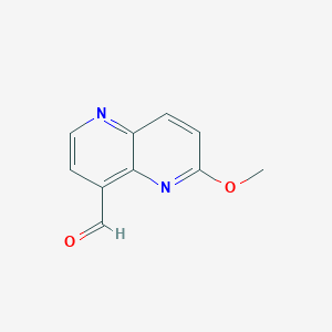 molecular formula C10H8N2O2 B1401358 6-methoxy-1,5-naphthyridine-4-carbaldehyde CAS No. 881657-74-5
