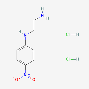molecular formula C8H13Cl2N3O2 B14013599 N1-(4-Nitrophenyl)-1,2-ethanediamine 2HCl 