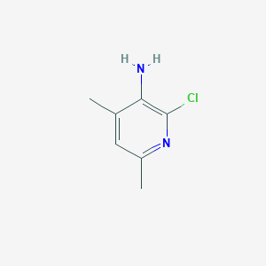 molecular formula C7H9ClN2 B140136 2-Chloro-4,6-dimethylpyridin-3-amine CAS No. 140413-40-7