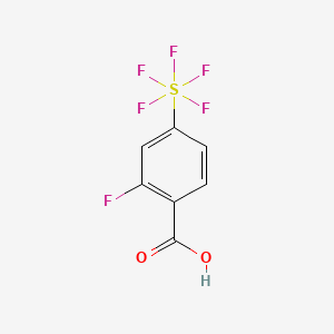 molecular formula C7H4F6O2S B1401361 2-Fluoro-4-(pentafluorosulfur)benzoic acid CAS No. 1240257-03-7