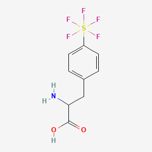 molecular formula C9H10F5NO2S B1401364 4-(Pentafluorosulfur)-DL-phenylalanine CAS No. 1266124-33-7