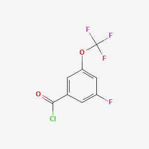 molecular formula C8H3ClF4O2 B1401367 3-Fluoro-5-(trifluoromethoxy)benzoyl chloride CAS No. 1352999-78-0