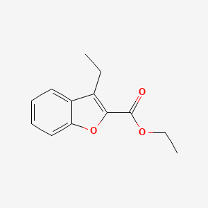 molecular formula C13H14O3 B14013701 Ethyl 3-ethylbenzofuran-2-carboxylate 