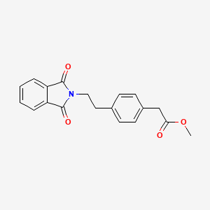 molecular formula C19H17NO4 B14013713 Methyl 2-(4-(2-(1,3-dioxoisoindolin-2-YL)ethyl)phenyl)acetate 