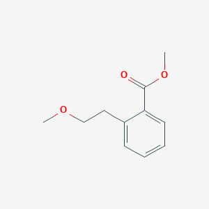 molecular formula C11H14O3 B14013716 Methyl 2-(2-methoxyethyl)benzoate 