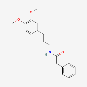 molecular formula C19H23NO3 B14013753 N-[3-(3,4-dimethoxyphenyl)propyl]-2-phenylacetamide CAS No. 59079-41-3