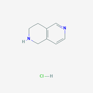 molecular formula C8H11ClN2 B1401377 1,2,3,4-Tetrahydro-2,6-naphthyridine hydrochloride CAS No. 1416352-01-6