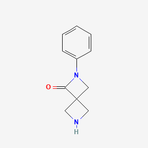 molecular formula C11H12N2O B1401379 2-Phenyl-2,6-diazaspiro[3.3]heptan-1-one CAS No. 960079-47-4