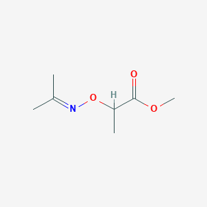 molecular formula C7H13NO3 B14013792 Methyl 2-(propan-2-ylideneamino)oxypropanoate CAS No. 5001-39-8