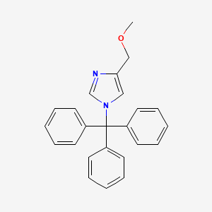 molecular formula C24H22N2O B1401384 4-(Methoxymethyl)-1-trityl-1H-imidazole CAS No. 1956369-41-7