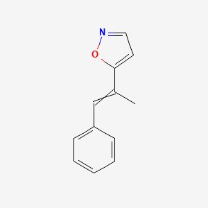 molecular formula C12H11NO B1401387 5-(1-Phenylprop-1-en-2-yl)-1,2-oxazole CAS No. 95843-19-9