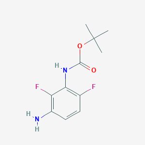 molecular formula C11H14F2N2O2 B1401388 tert-Butyl (3-amino-2,6-difluorophenyl)carbamate CAS No. 535170-20-8