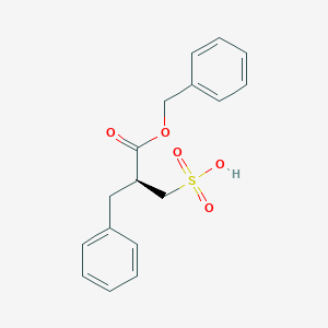 molecular formula C17H18O5S B1401397 (S)-2-Benzyl-3-(benzyloxy)-3-oxopropane-1-sulfonic acid CAS No. 1565818-53-2