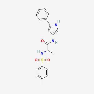 (S)-2-(4-Methylphenylsulfonamido)-N-(5-phenyl-1H-pyrrol-3-yl)propanamide