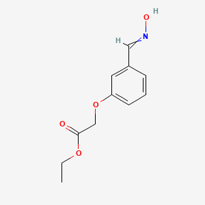 molecular formula C11H13NO4 B14014044 Ethyl 2-[3-(hydroxyiminomethyl)phenoxy]acetate CAS No. 6635-79-6
