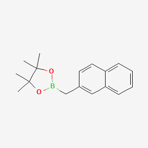 4,4,5,5-Tetramethyl-2-(naphthalen-2-ylmethyl)-1,3,2-dioxaborolane