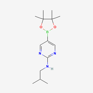 N-Isobutyl-5-(4,4,5,5-tetramethyl-1,3,2-dioxaborolan-2-yl)pyrimidin-2-amine