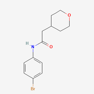 molecular formula C13H16BrNO2 B1401412 N-(4-bromophenyl)-2-(oxan-4-yl)acetamide CAS No. 355372-81-5