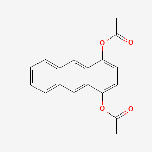 molecular formula C18H14O4 B14014233 Anthracene-1,4-diyl diacetate CAS No. 24301-50-6