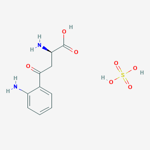 molecular formula C10H14N2O7S B1401425 (2R)-2-amino-4-(2-aminophenyl)-4-oxobutanoic acid;sulfuric acid CAS No. 19185-26-3