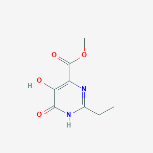 molecular formula C8H10N2O4 B14014267 Methyl 2-ethyl-5-hydroxy-6-oxo-1,6-dihydropyrimidine-4-carboxylate 