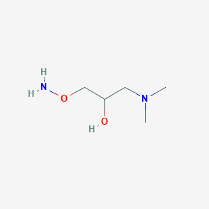 molecular formula C5H14N2O2 B140143 1-Aminooxy-3-dimethylamino-propan-2-ol CAS No. 139526-76-4