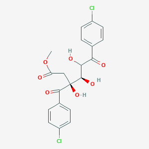 molecular formula C20H18Cl2O7 B1401439 (3S,4R)-Methyl 3-(4-chlorobenzoyl)-6-(4-chlorophenyl)-3,4,5-trihydroxy-6-oxohexanoate CAS No. 99886-53-0