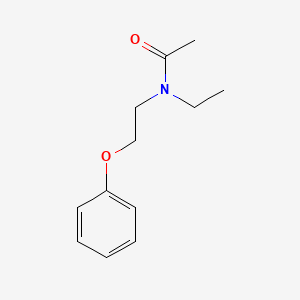molecular formula C12H17NO2 B14014421 Acetamide, N-ethyl-N-(2-phenoxyethyl)- CAS No. 7465-20-5