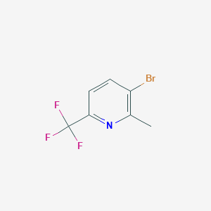 molecular formula C7H5BrF3N B1401444 3-Bromo-2-methyl-6-(trifluoromethyl)pyridine CAS No. 1010422-53-3
