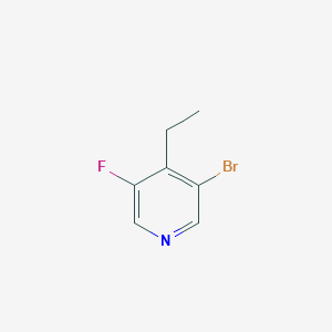 molecular formula C7H7BrFN B1401445 3-溴-4-乙基-5-氟吡啶 CAS No. 1374655-69-2