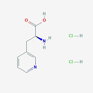 molecular formula C8H12Cl2N2O2 B1401446 (S)-2-Amino-3-(pyridin-3-yl)propanoic acid dihydrochloride CAS No. 93960-20-4