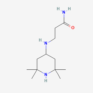 molecular formula C12H25N3O B1401449 3-[(2,2,6,6-Tetramethylpiperidin-4-yl)amino]propanamide CAS No. 1421769-45-0