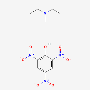 molecular formula C11H16N4O7 B14014499 N-ethyl-N-methylethanamine;2,4,6-trinitrophenol CAS No. 6635-09-2