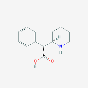 molecular formula C13H17NO2 B140145 (2S)-2-Phenyl-2-[(S)-2-piperidinyl]acetic acid CAS No. 54631-24-2