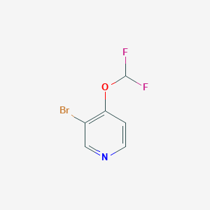 molecular formula C6H4BrF2NO B1401451 3-溴-4-(二氟甲氧基)吡啶 CAS No. 1214377-46-4