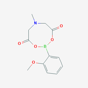 molecular formula C12H14BNO5 B1401452 2-(2-甲氧基苯基)-6-甲基-1,3,6,2-二噁杂硼杂环丁烷-4,8-二酮 CAS No. 1356823-18-1