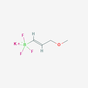 molecular formula C4H7BF3KO B1401455 potassium;trifluoro-[(E)-3-methoxyprop-1-enyl]boranuide CAS No. 1025825-38-0