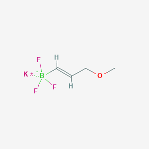 molecular formula C4H7BF3KO B1401455 Potassium trans-3-methoxy-1-propenyltrifluoroborate, 97% CAS No. 1025825-38-0