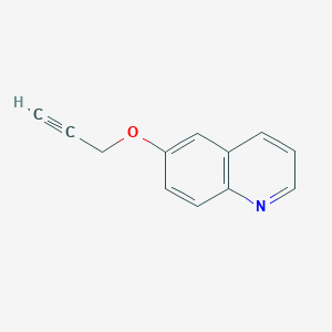 molecular formula C12H9NO B1401456 Quinoline, 6-(2-propynyloxy)- CAS No. 139457-31-1