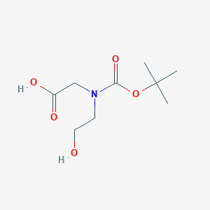 molecular formula C9H17NO5 B1401457 [Tert-butoxycarbonyl(2-hydroxyethyl)amino]acetic acid CAS No. 189160-67-6