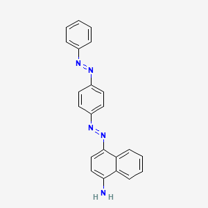 molecular formula C22H17N5 B1401462 Solvent orange 14 CAS No. 6368-70-3