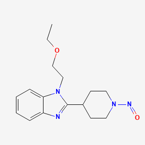 molecular formula C16H22N4O2 B14014633 Bilastine nitroso impurity 2 