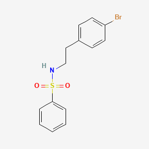 molecular formula C14H14BrNO2S B1401464 N-[2-(4-Bromophenyl)ethyl]benzenesulfonamide CAS No. 105938-45-2