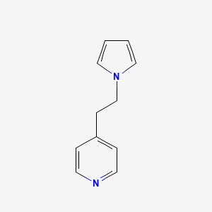 molecular formula C11H12N2 B14014641 4-(2-Pyrrol-1-ylethyl)pyridine CAS No. 6302-13-2