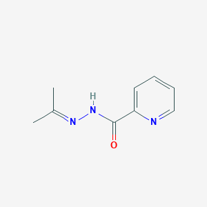 molecular formula C9H11N3O B14014669 N-(propan-2-ylideneamino)pyridine-2-carboxamide CAS No. 55101-19-4