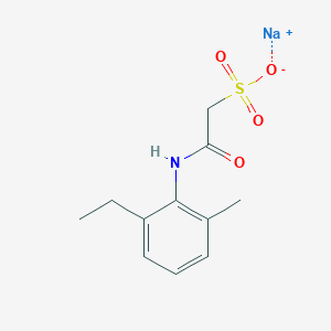 Sodium;2-(2-ethyl-6-methylanilino)-2-oxoethanesulfonate