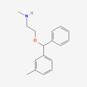 molecular formula C17H21NO B1401470 N-methyl-2-[(3-methylphenyl)-phenylmethoxy]ethanamine CAS No. 162191-62-0