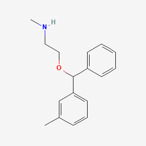 molecular formula C17H21NO B1401470 N-Methyl-2-[(3-methylphenyl)(phenyl)methoxy]ethan-1-amine CAS No. 162191-62-0