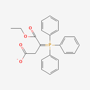 4-Ethoxy-4-oxo-3-(triphenyl-lambda~5~-phosphanylidene)butanoate